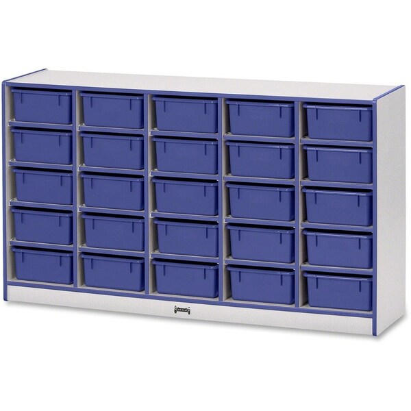 Jonti-Craft Rainbow Accents 25 Tub Mobile Storage, with Tubs, Blue 4026JCWW003 - main
