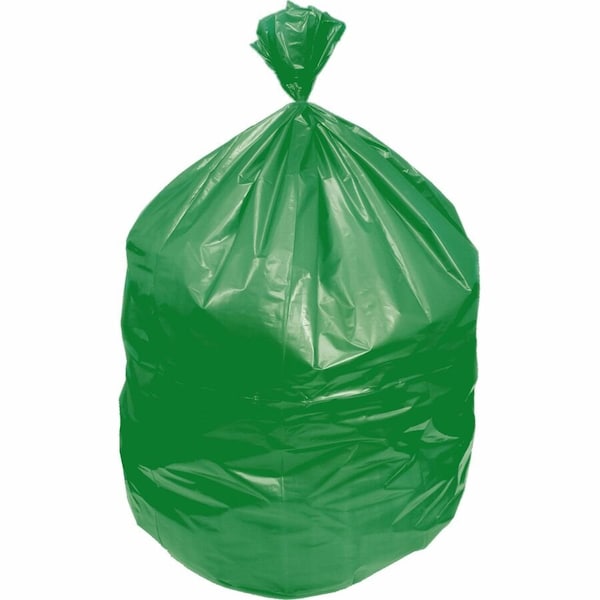 Heritage Eco Blend Max Can Liners, 23 gal, 0.8 mil, 28 in. x 45 in., Green, 25 Bags/Roll, 10 Rolls/Carton, 250PK L5645TE ER1 - main