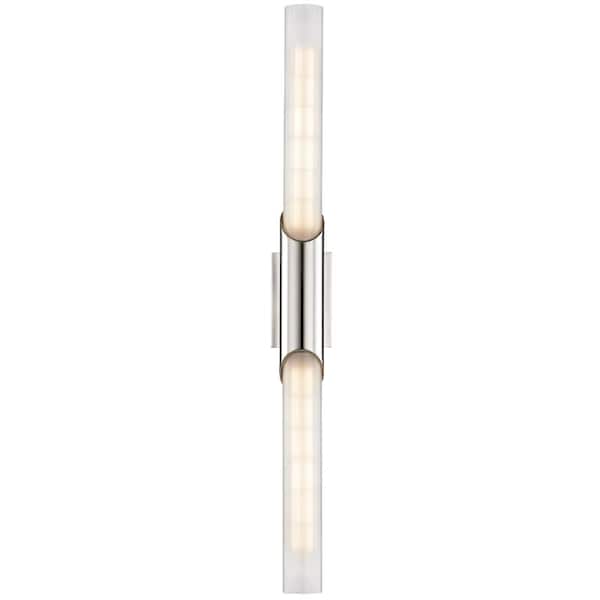 Hudson Valley Lighting Pylon 2 Light Wall Sconce 2.75 In. Polished Nickel 2142-PN - main