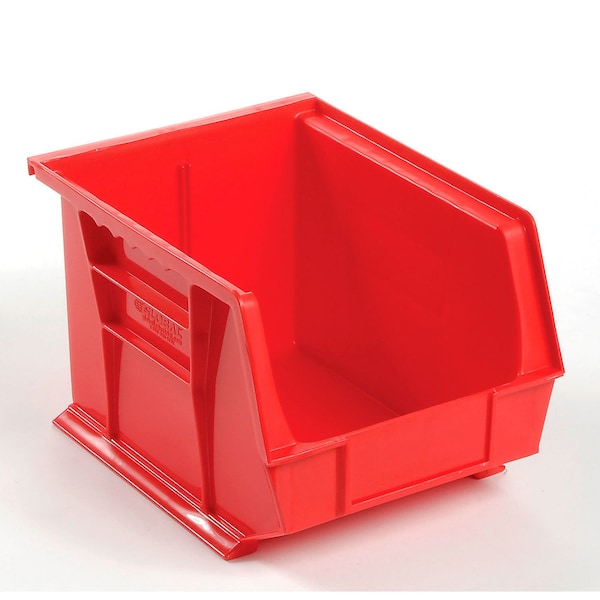 Global Industrial Wall Bin Rack Panel 36 x19 - 8 Red 8-1/4x11x7 Stacking Bins 550202RD - main