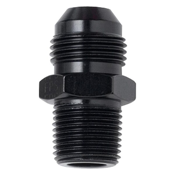Fragola 481602-BL 0.06 in. MPT x -4 AN Straight Adapter Fitting - Black FRG481602-BL - main