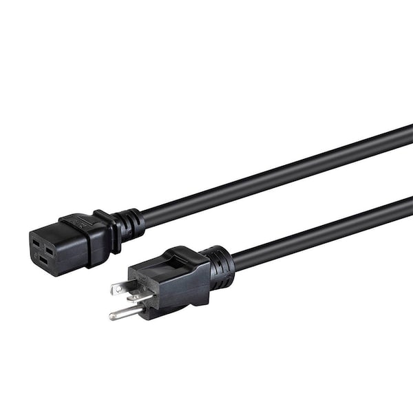 Monoprice Heavy Duty Power Cord - NEMA 5-20P to IEC 60320 C19_ 12AWG_ 20A/2500W_ 35058 - main