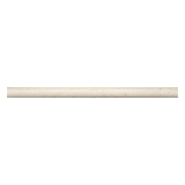 Apollo Tile Beige 1x12 Crema Marfil Marble Polished Pencil Liner Tile Trim 0.5 sqft/case, 10PK APLMCR881PA - main