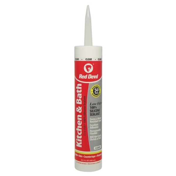 Red Devil Sealant Ktn Bath Clear 10.1Oz 0887 - main
