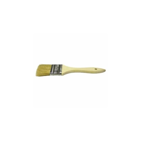 Weiler Chip & Oil Brushes, 3/8 in thick, 1 3/4 in trim, White China, Wood handle, 12PK 804-40185 - main