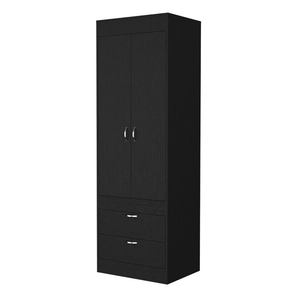Homeroots 23" Black Two Drawer Dresser 534969 - main