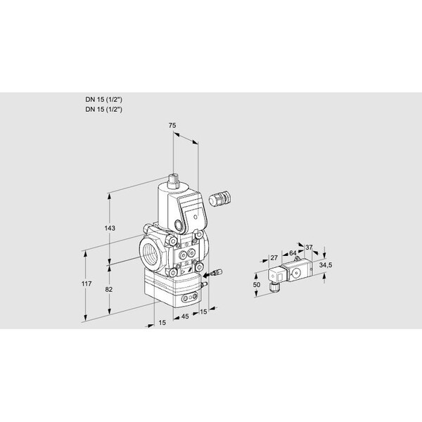 Honeywell Kromschroder VAG115R/NQBE KS88020477 - main