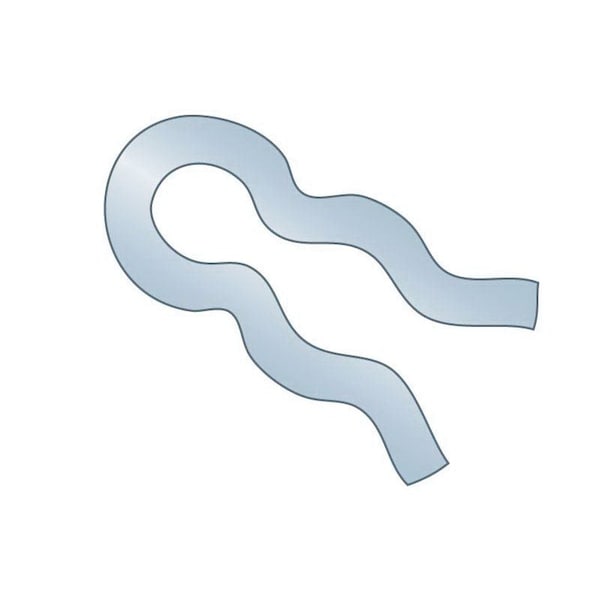 Huyett Hair Pin, Zinc Plated Spring Steel, 0.047 in Wire Dia x 0.438 in Length BPXZ-422 - main