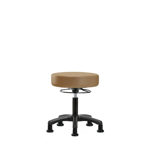 Blue Ridge Ergonomics Desk Mini-Stools, Vinyl, Glides, Taupe BR-VDHMS-RG-RG-8584 - main