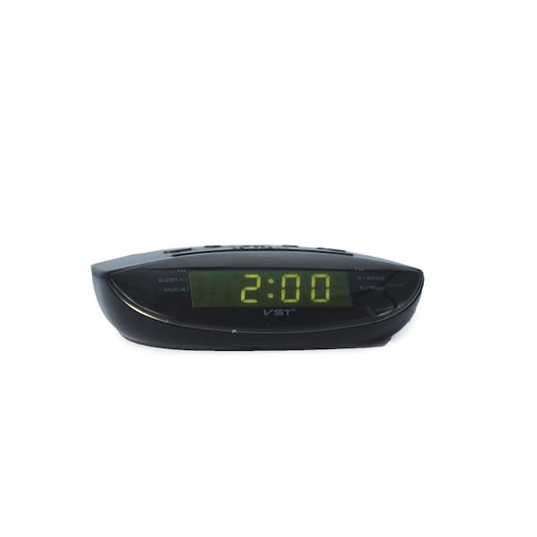 Rdi Clock Radio Black Flourecent LED Each CLK-RAD-908-FL - main