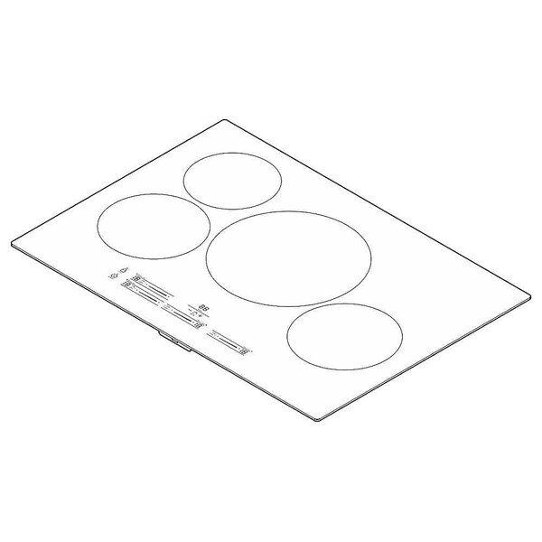 Frigidaire Maintop, Assembly, Glass/Steel 5304527896 - main