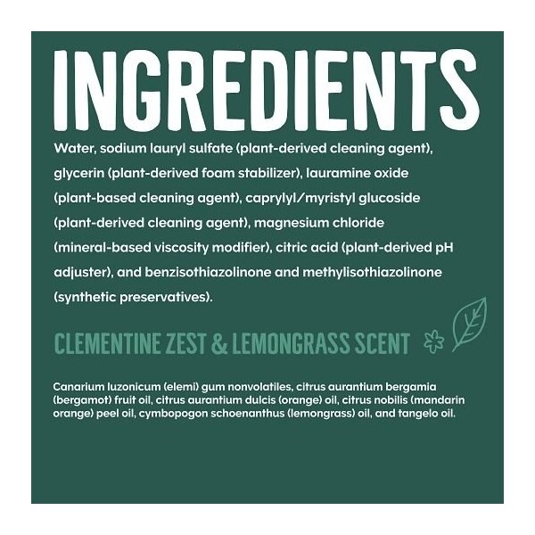 Seventh Generation Lemongrass Clementine Dish Soap, 19 Fluid Ounce, 6PK 68406239 - main