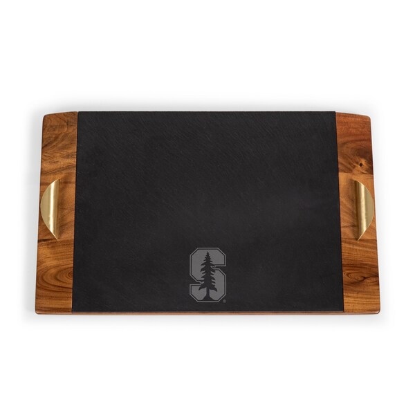 Picnic Time Family Of Brands NCAA Stanford Cardinal Covina Acacia and Slate Serving Tray 957-07-512-533-0 - main