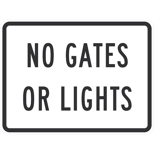 Lyle No Gates or Lights, 24x18, Diamond Grade, Yellow G-11841-DG_24x18 - main