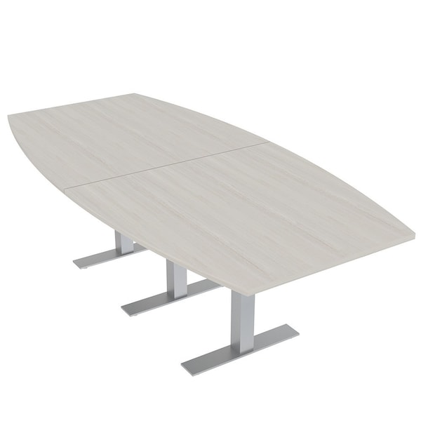 Skutchi Designs 8ft Boat Conference Table With Power | Harmony Series | 8 Person Meeting Room Table HAR-BOT-48X96-T-K458-NA - main