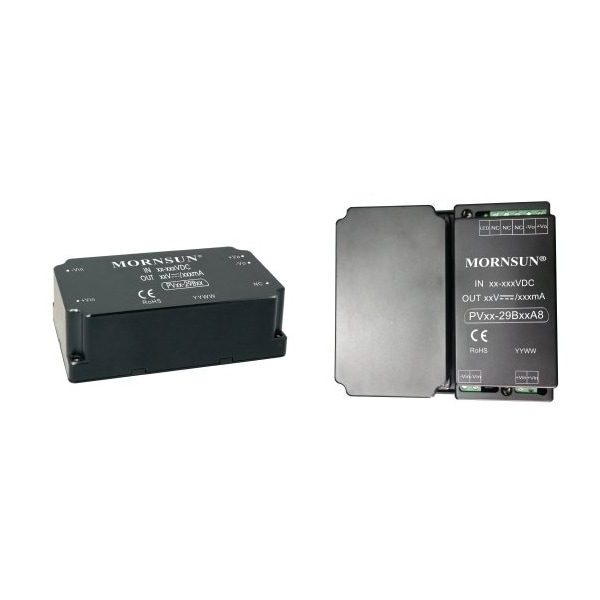 Mornsun DC-DC converter for PV industry, 40W 24VDC, 200-1500VDC input PV40-29B24A8 - main