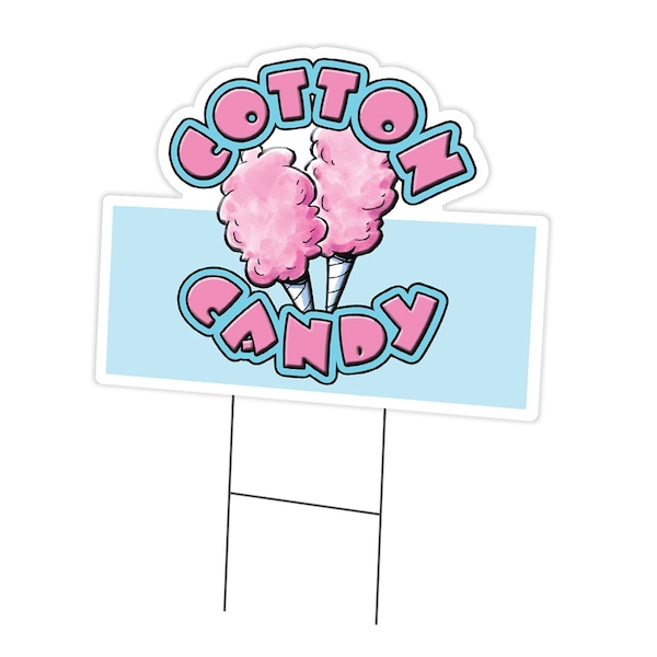 Signmission Cotton Candy Yard Sign & Stake outdoor plastic coroplast window, C-DC-1216-Cotton Candy C-DC-1216-Cotton Candy - main