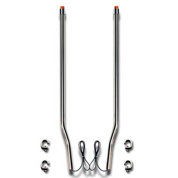 Ilc Replacement For Ford F-350 Super Duty Year 2017 304 Stainless Steel 32 In Bumper Guides Offset Bend WZ-ED9Q-0 - main