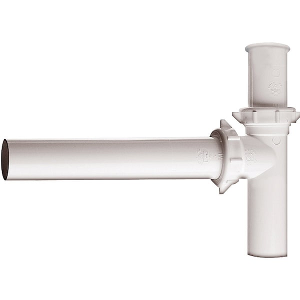 Keeney Mfg 1-1/2'' x 16'' White Polypropylene End Outlet Disposal Kit 334W - main