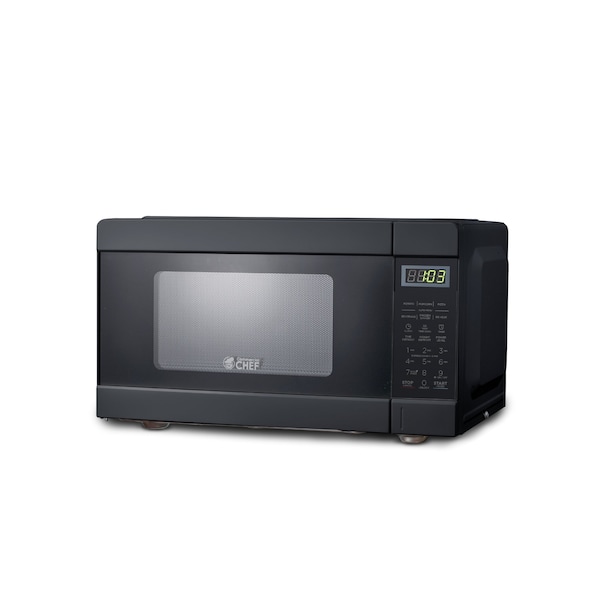 Commercial Chef 900 Watt Counter Top Microwave Oven, 0.9 Cubic Feet, Black Cabinet CHM990B - main