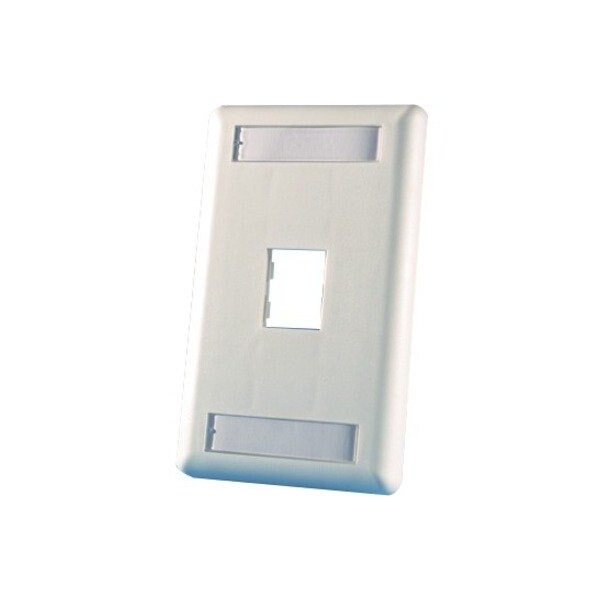 Ortronics 1-PORT FLUSH MOUNT UNLOADED, SINGLEGANG TRACJACK, WHITE 40300549-88 - main