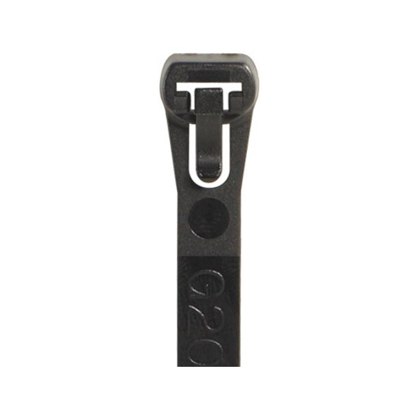 Partners Brand Cable Tie, 5-1/2 in L, Black, 50 lb Strength, 1000 PK CTR55B - main