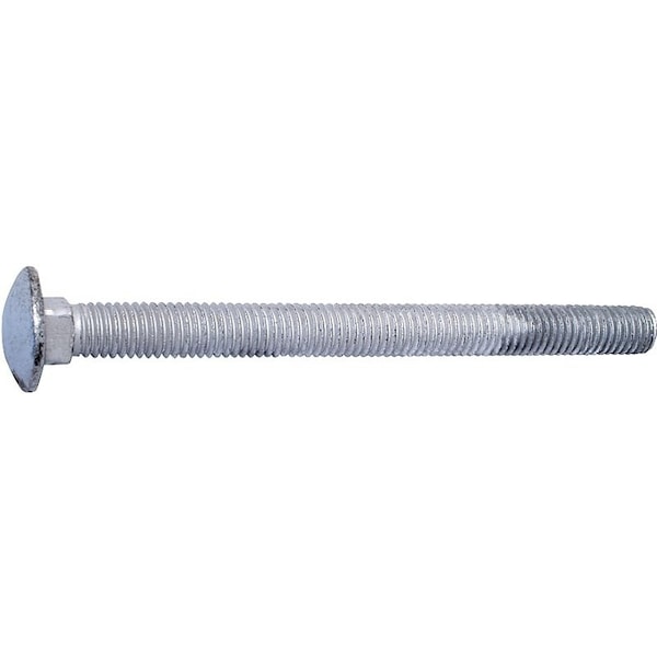 Midwest Fastener 0 Carriage Bolt, 1213 in Thread, NC Thread, 6 in OAL, 2 Grade 5527 - main