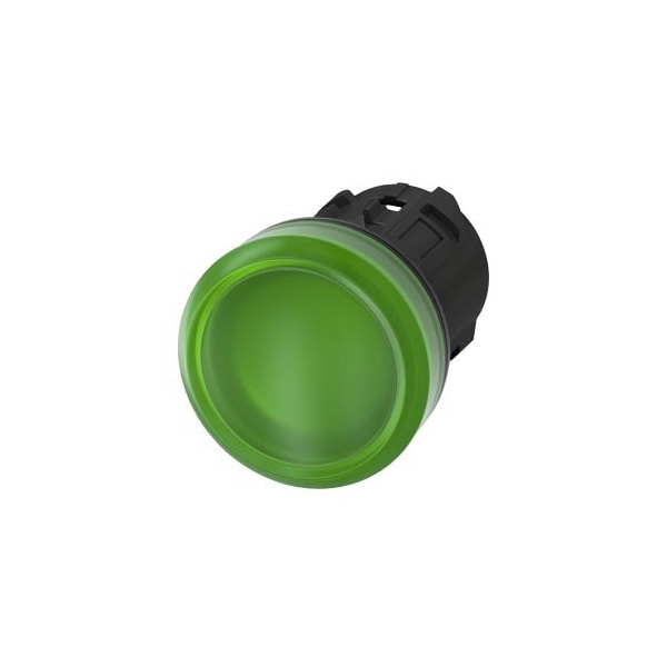 Siemens Indicator light, 22 mm, round, plastic, green, lens, smooth 3SU1001-6AA40-0AA0-ZY19 - main