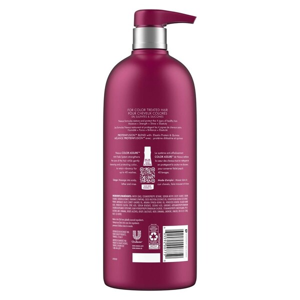 Nexxus Hair Color Assure with ProteinFusion Sulfate Free Shampoo, 32 Ounce, 3PK 69748018 - main