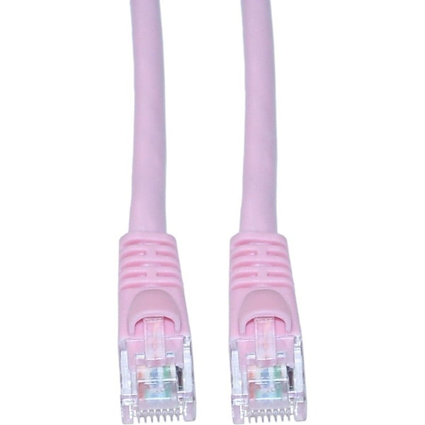 Cable Wholesale Cat6 Pink Copper Ethernet Patch Cable, Snagless/Molded Boot, POE Compliant, 50 foot 10X8-07250 - main