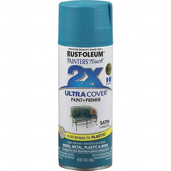 Rust-Oleum Painter's Touch 2X Ultra Cover Satin Lagoon 12 Oz. Spray 257461 - main
