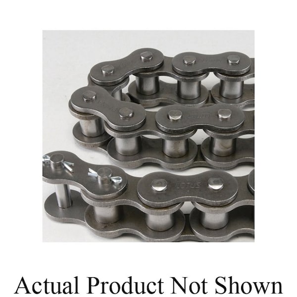 Tsubaki Lotus Double Extended P Conveyor chain, 10 ft OAL, 1.5P, .469 Dia x .5 W, 1/8 THK Plate C2060HLOTRB - main