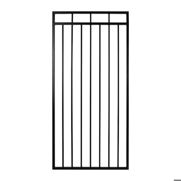 Nuvo Iron 45in Wx46in H Benitoite Gate, 48in W Opening, Self Close Hardware w/Double Side Handle and 2x2 Hinges IBG04546 - main