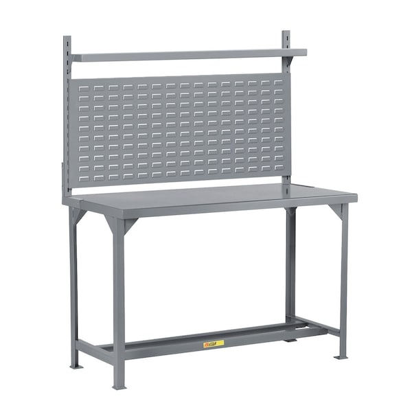 Little Giant Heavy-Duty Packaging Table with Louvered Panel & Shelf WST1-3660-36-WLP-SHLF - main
