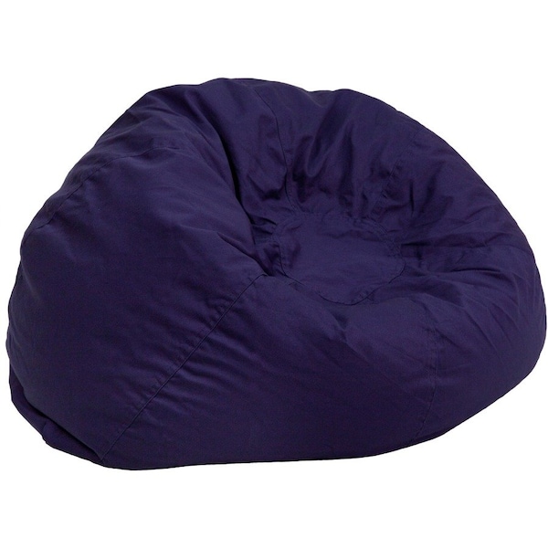 Flash Furniture Bean Bag Chair, 30 in W 30" L 18" H DG-BEAN-SMALL-SOLID-BL-GG - main