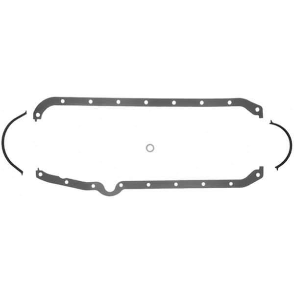 Bookazine 1802 0.09 in. Thickness Oil Pan Gasket for 1957-74 Small Block Chevy Thin Front Seal TI3622774 - main