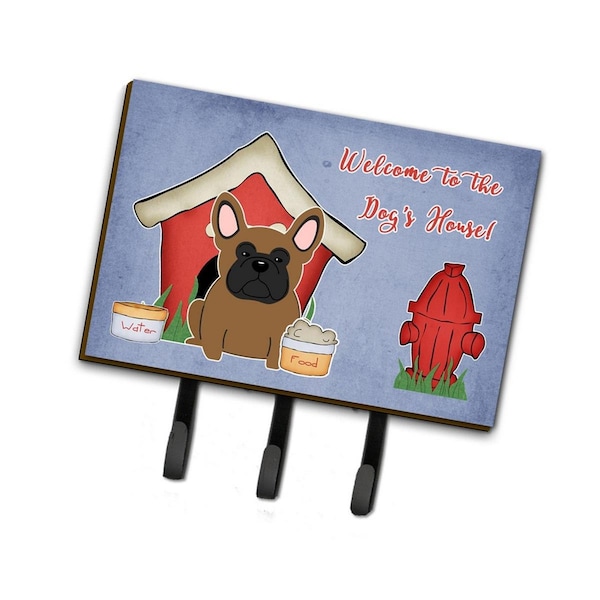 Carolines Treasures Dog House Collection French Bulldog Brown Leash or Key Holder BB2767TH68 - main