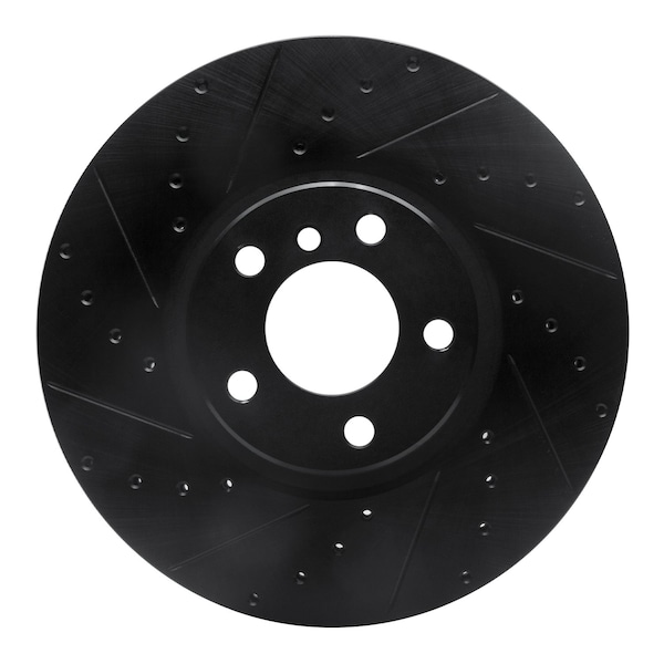 Dynamic Friction Co DFC Brake Rotor - Drilled and Slotted - Black 633-31142L - main