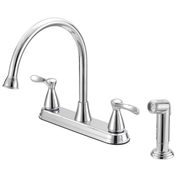 Boston Harbor Boston Harbor F8210001CP Kitchen Faucet, 4-Faucet Hole, Chrome F8210001CP - main
