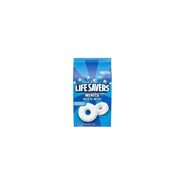 Life Savers Pep O Mint Hard Candy, Peppermint, Individually Wrapped, 2.81 lb MMM29056 - main