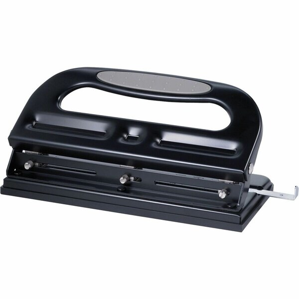 Business Source Manual Paper Hole Punch, Black, Round BSN62897 - main