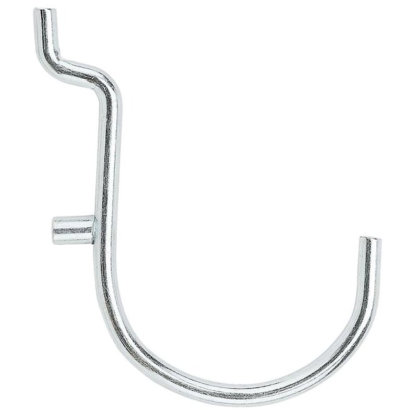 National Hardware Peg Hook, 1-1/2 in, 1/8, 1/4 in Opening, Steel, Zinc, 5PK N180-028 - main