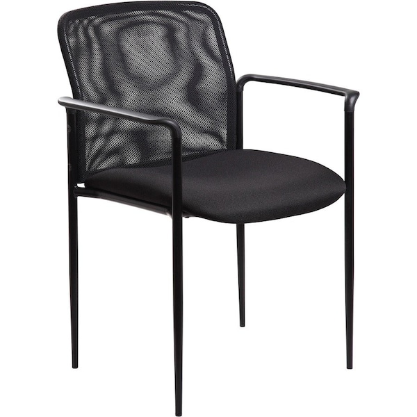 Lorell Reception Side Guest Chair, 23.8 in W 23.5" L 33" H, Mesh Seat LLR69506 - main