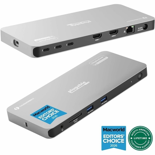 Plugable THUNDERBOLT DOCKING STATION WITH DISPLAYLINK AND 96W CHARGING TBT-6950PD - main