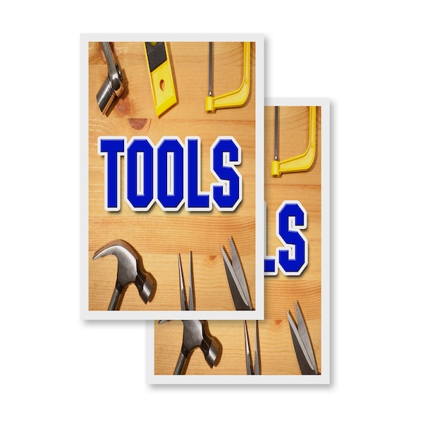 Signmission Tools, Vinyl Decals Only 24 Inch x 36 Inch, Vinyl Decal, 2PK DSB-2436-2PACK-Tools - main