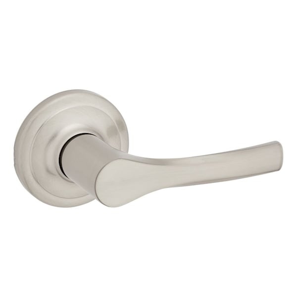 Kwikset Henley Lever Passage Door Lock with 6AL Latch and RCS Strike Satin Nickel Finish 200HYL-15 - main