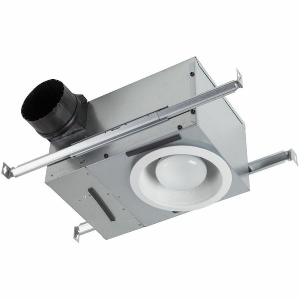 Broan-Nutone Ceiling Recessed Fan, 70 cfm cfm, 4 in Duct Dia., 120V AC, With Light 744 - main
