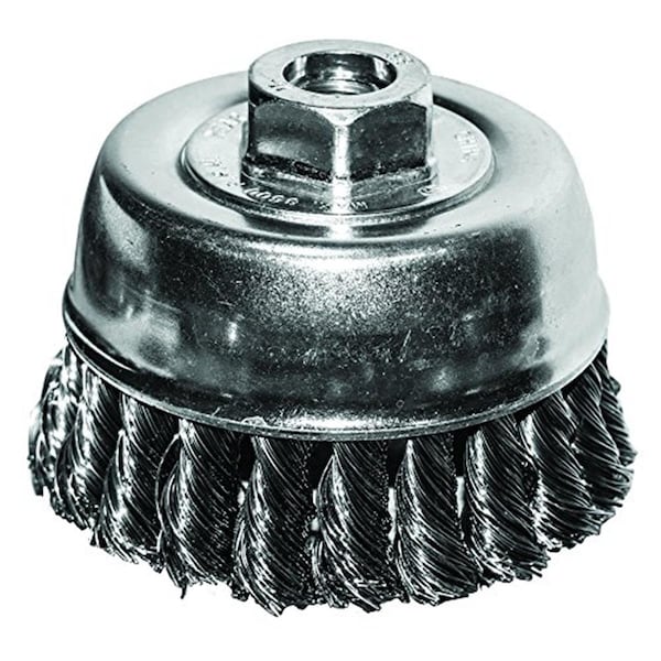 Century Drill & Tool 3 x 10 x 1.25 in. Knotted Wire Cup Brush, 2PK CY76023 - main