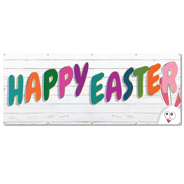 Signmission Happy Easter, 48 Inch, Banner B-120-30390 - main