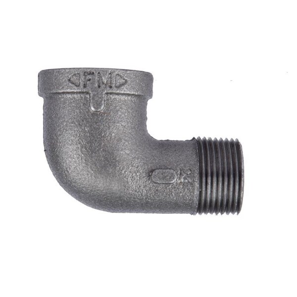 Stz Industries 1/2 in. FIP each X 1/2 in. D MIP Black Malleable Iron 90 Degree Street Elbow 310UPSE90-12 - main